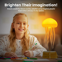 Nouvellement amélioré dégradé couleur télécommande méduse lampe Portable 3D danse rvb atmosphère Table lumière pour la décoration intérieure cadeaux