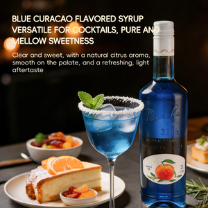 <span class=keywords><strong>Sirop</strong></span> de <span class=keywords><strong>cocktail</strong></span> Blue Curacao sans alcool Vilen, bouteilles de 685 ml, utilisation professionnelle pour les barman, certifié ISO, achat en gros disponible - Product Image 4