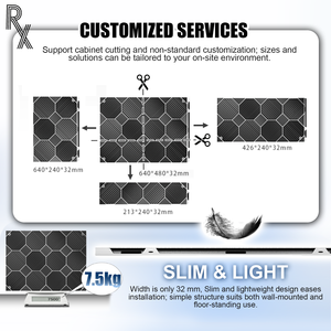 Panneau LED d'intérieur à petit pas RX P1.5P1.2 P2.5, connexion sans fil, installation sans outil, pour mur vidéo, salle d'exposition, hall d'entreprise - Product Image 2