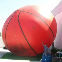 Ballon de basket gonflable géant en PVC durable et hermétique, modèle de ballon de basket gonflable pour la promotion