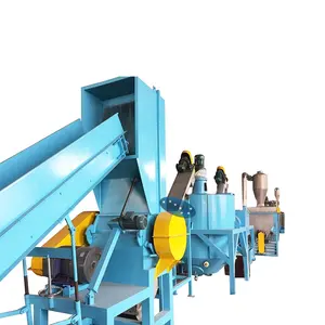 PET bottle recycling machine / cost of small scale plastic pet bottle recycling machine plant