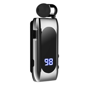 หูฟังบลูทูธกันน้ำหน้าจอดิจิตอล K55 IPX5คลิปติดปกหูฟังไร้สายใช้ได้ยาวนาน - Product Image 1