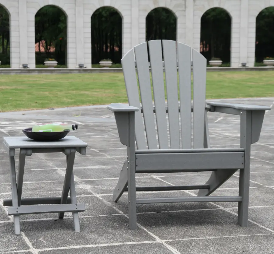 Chaise de Patio de jardin extérieur moderne, direct d'usine, chaise en plastique HDPE recyclé