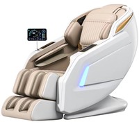 C126 4D Plus S Track Rollers Chaise de massage automatique portable Chaleur lombaire Détection corporelle intelligente Zéro gravité Chargeur de massage des pieds du mollet