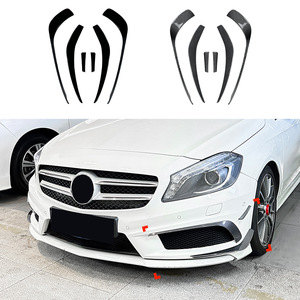 Mercedes-Benz A-Class W176 Front Air Vents Carbon Fiber Texture ABS <b>Decals</b> 2013-2015 AMG Style - Product Image 5