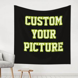 Customize Horizontal Tapestry Signs Personalized Image Text for <b>Bedroom</b> Living Room Dormitory - Product Image 2