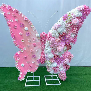 Arche décorative géante en forme de papillon, grand support coloré pour fleurs et papillons, idéal pour les mariages, les fêtes et les accessoires photo. - Product Image 4