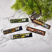 Porte-clés en tissu personnalisé OEM, durable, pour événements, souvenirs, patchs brodés