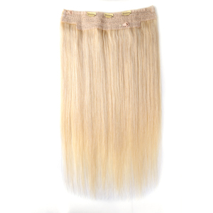 Extensiones de Cabello Humano K.SWIGS con 3 Clips Seguros, Cabello Liso Europeo, Puntas Dobles, Hilo Transparente Invisible - Product Image 5