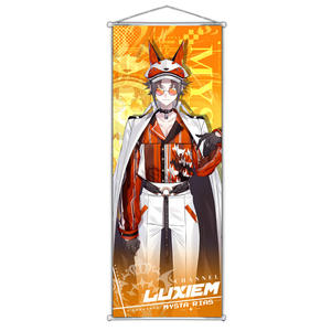 25*70cm 5 diseños Luxiem Scratch off Posters Luca Ike Mysta Vox Shu poliéster piel de melocotón cuadro de pared Anime pintura colgante - Product Image 1