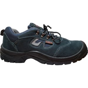 Zapatos de seguridad de microfibra duraderos, puntera de acero, plantilla con forro de cuero genuino, gris de invierno N ° 44, antigolpes para fábricas - Product Image 2