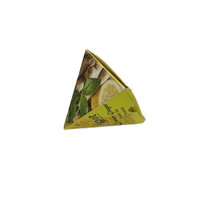 Dossiers de carton ondulé en forme de mini pyramide personnalisés petite boîte d'emballage pour gâteau au chocolat et aliments pour emballage de sucre