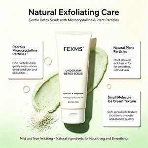 Exfoliante Corporal de Marca Blanca, Orgánico, con Nueces Trituradas, <span class=keywords><strong>Aloe</strong></span> <span class=keywords><strong>Vera</strong></span> y Menta, Crema Exfoliante Desintoxicante <span class=keywords><strong>para</strong></span> Axilas - Product Image 3