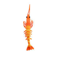 Modèles d'ornements réalistes en PVC massif de crevettes, homards, crevettes tigrées, homards de Boston, et assemblages de créatures marines, best-sellers transfrontaliers