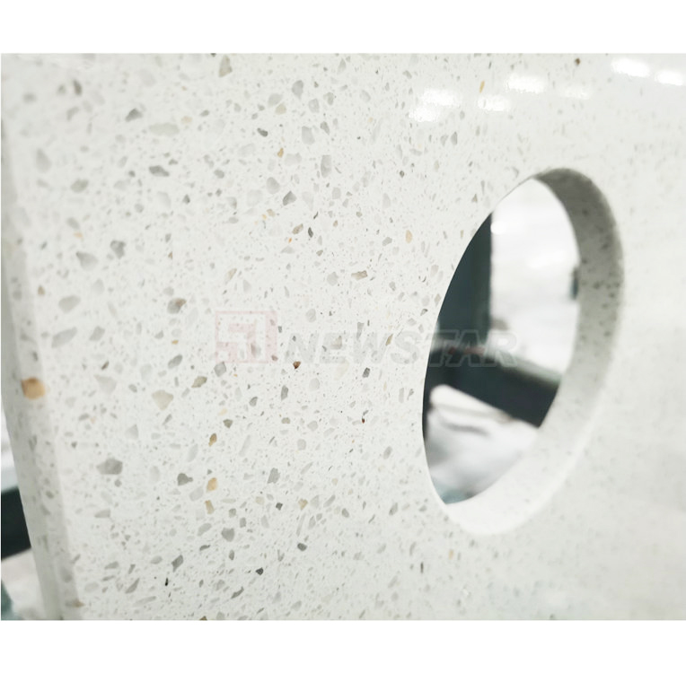 Белые столешницы terrazzo, кухонные сборные столешницы terrazzo