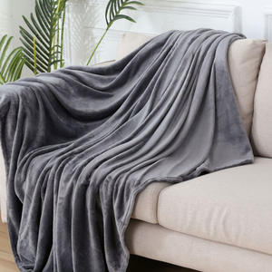 Manta de franela de lavado mecánico fina y ligera a cuadros, mantas suaves y súper cálidas, sofá/cama/<span class=keywords><strong>colcha</strong></span> de viaje - Product Image 5