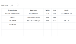Pendientes Solitarios con Diamante Cultivado en Laboratorio CVD de Corte Corazón de 0.44ct, Chapados en Oro de 10K, Diseño Elegante y Brillante, Regalo de Joyería para Mujer - Product Image 6