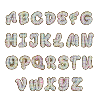 Chenille personnalisé patchs brodés Camouflage grec séquence Bling Patch lettre coeur Logo fleur fleur pour chapeau 1-3 jours échantillon