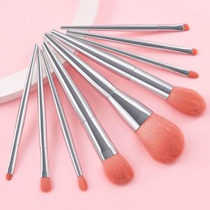 9pcs Makeup Brush Set Synthetic Hair Flat <b>Eye</b> Foundation Face Concealer Private Label Professional Cosmetic Brush Kit - Product Image 1