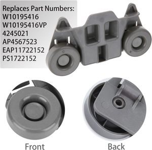 Conjunto <span class=keywords><strong>de</strong></span> Ruedas para Estante Inferior <span class=keywords><strong>de</strong></span> <span class=keywords><strong>Lavavajillas</strong></span> W10195416 Compatible con <span class=keywords><strong>Lavavajillas</strong></span> Maytag KitchenAid <span class=keywords><strong>Whirlpool</strong></span>, <span class=keywords><strong>Piezas</strong></span> <span class=keywords><strong>de</strong></span> Repuesto - Product Image 4
