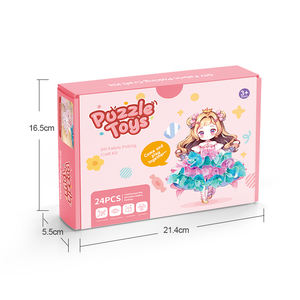 24 piezas princesa personalizado rompecabezas DIY 3D tablero de dibujo poking Art DIY set Juguetes - Product Image 6