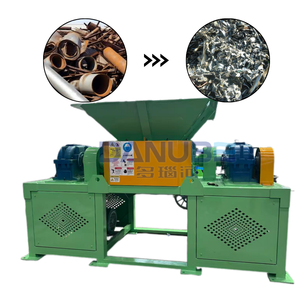 Double Shaft Shredding Rubber <b>Tire</b> Waste Plastic Bottle Metal Scrap Shredder <b>Machine</b> - Product Image 1