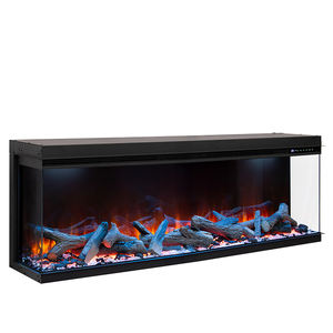 Chimenea Eléctrica Moderna de 50 Pulgadas con Llama LED Realista de 3 Lados, Opcional con Juego de Leños Reales, Control por Voz Inteligente - Product Image 3