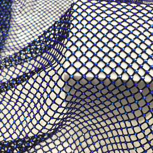S556 mềm Diamante Rhinestone lưới căng tinh thể cá <span class=keywords><strong>Net</strong></span> đá lấp lánh kính lưới vải - Product Image 2