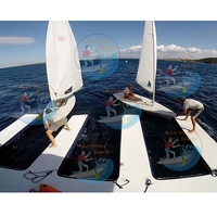 Plateforme flottante gonflable en forme de E de 3 m, plateforme flottante pour bateau et kayak, PVC résistant aux UV, montage rapide, robuste et portable
