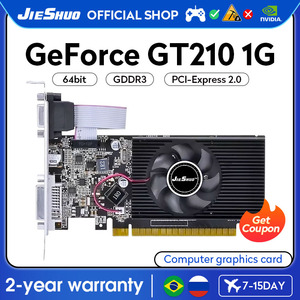 Carte graphique de jeu JIESHUO GeForce 210 1 Go GDDR3 Gt210 1g Cartes vidéo Gaming GPU 210 1 Go Carte graphique de bureau GPU GT 210 1 Go - Product Image 2