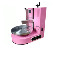 Machine automatique de glaçage de gâteaux à hauteur réglable, machine à lisser les gâteaux pour la décoration de pâtisseries