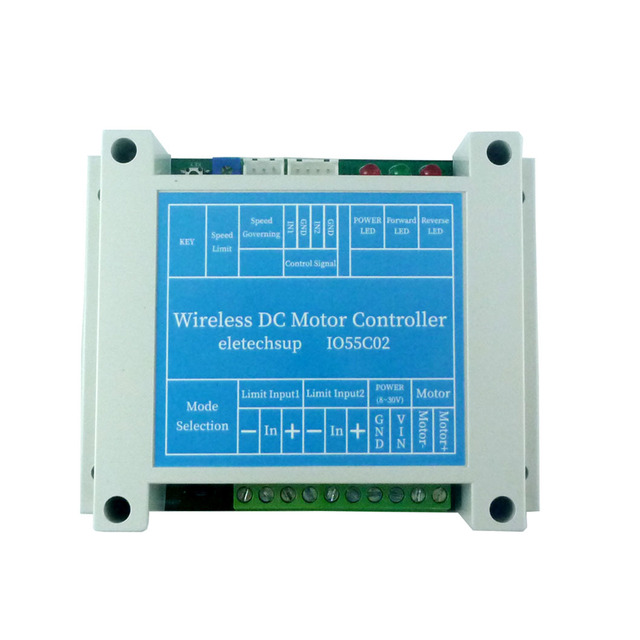 200W 12V/24V DC Motor Driver Module IO55C02 433MHz Wireless Remote Controller Speed Control Forward/Reverse Speed Limit