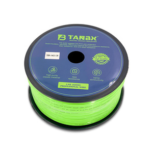 Tanbx Car Audio <b>Speaker</b> Wire 14Ga 16Ga 18Ga Pure Copper Emerald Green Professional Wiring For <b>Amplifier</b> Installation - Product Image 2