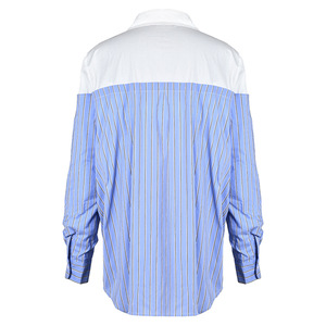 <span class=keywords><strong>Camicia</strong></span> 2024 alla moda distintiva <span class=keywords><strong>a</strong></span> <span class=keywords><strong>righe</strong></span> <span class=keywords><strong>blu</strong></span> <span class=keywords><strong>e</strong></span> <span class=keywords><strong>bianche</strong></span> da <span class=keywords><strong>donna</strong></span> primavera nuova <span class=keywords><strong>camicia</strong></span> di nicchia con cuciture <span class=keywords><strong>a</strong></span> contrasto - Product Image 3