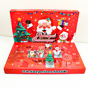 Calendario de <span class=keywords><strong>cuenta</strong></span> regresiva de Adviento de Navidad de 24 días, caja de lágrimas de mano con vehículo de ingeniería de animales congelados, regalo perfecto para niños - Product Image 4