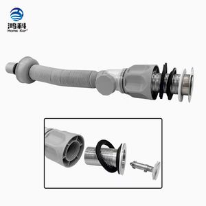 Tubo de drenaje de PVC de gran venta con cabezal de acero inoxidable Estilo moderno Diseño antiolor Fácil instalación <span class=keywords><strong>para</strong></span> lavabo de <span class=keywords><strong>baño</strong></span> - Product Image 5