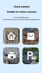 Traceur GPS intelligent pour carte, localisateur de portefeuille fin, dispositif anti-perte pour <span class=keywords><strong>iPhone</strong></span>/Android, localisateur de clés, alarme pour animaux de compagnie, compatible avec la fonction Localiser - Product Image 6