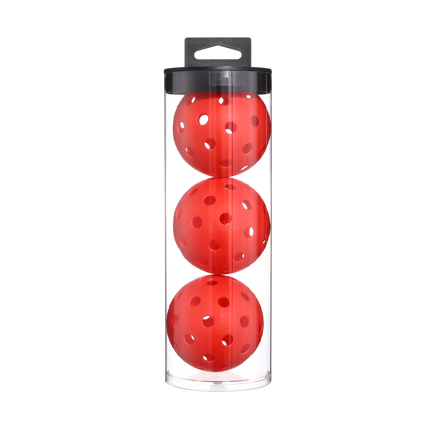 Pack of 3 x 40-hole balls [Red] [Plastic bucket packaging]