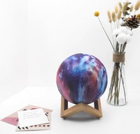 Лидер продаж: Современная 3D-лампа «Земля» с 16 цветами, ночник с сенсорным и дистанционным управлением, ABS LED, высокий CRI 90, диммируемая, для спальни