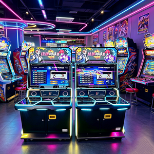Máquina Arcade Retro de Metal de 32 Pulgadas, Máquina de Videojuegos de Lucha Vertical, Compatible con <span class=keywords><strong>Pandora</strong></span> Box, Joysticks Profesionales, Inglés - Product Image 2