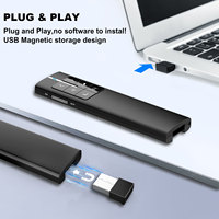 Télécommande Air Mouse à bas prix avec pointeur laser rouge 2,4 GHz sans fil pour présentations professionnelles et annotations d'écran