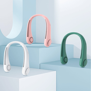 Ventilateur de cou portable sans pales 2025 – Nouveau modèle, rechargeable 1200 mAh, 3 vitesses, idéal pour l'été et le sport (vente en gros) - Product Image 1