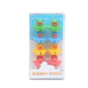 Logo personalizzato acqua galleggiante giocattoli da bagno anatra chiamata giallo colorato gomma Donald Duck - Product Image 4