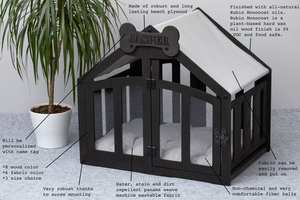 Küçük hayvanlar için ahşap açık kedi köpek evi <span class=keywords><strong>Pet</strong></span> köpekler evler kafesleri taşıyıcılar kulübesi - Product Image 3