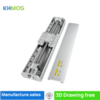 Module linéaire KHMOS HYS170 G2525 500mm à rotation à droite avec anneau collecteur, capacité 80kg, précision 0,03mm, pour caméra