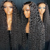 Peluca Bob al por mayor 200% de densidad con encaje frontal transparente 13x4, peluca de cabello humano con ondas profundas para mujer