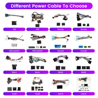 Faisceau de câblage automobile 16 broches pour autoradio Android, câble d'alimentation amplifié avec boîtier Canbus, antenne 4G et antenne GPS