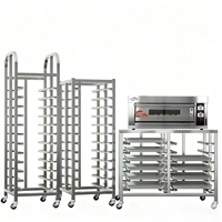 Chariot de Plateau en Acier Inoxydable 304, Carrousel de Refroidissement pour Boulangerie, Chariots de Plat de Cuisson en Aluminium pour Équipements de Cuisine Fast Food
