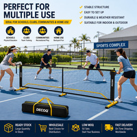 Taşınabilir Dayanıklı Çocuklar İçin Pickleball File Seti Toz Boyalı Çelik Çerçeve Katlanabilir Su Geçirmez PE File Taşıma Çantası OEM ODM