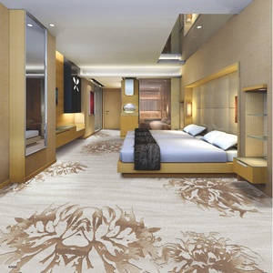 <span class=keywords><strong>Tapis</strong></span> d'hôtel commercial <span class=keywords><strong>de</strong></span> qualité supérieure en laine/nylon jacquard, antidérapant, à poils longs, motif floral épais, pour l'hôtellerie - Product Image 4